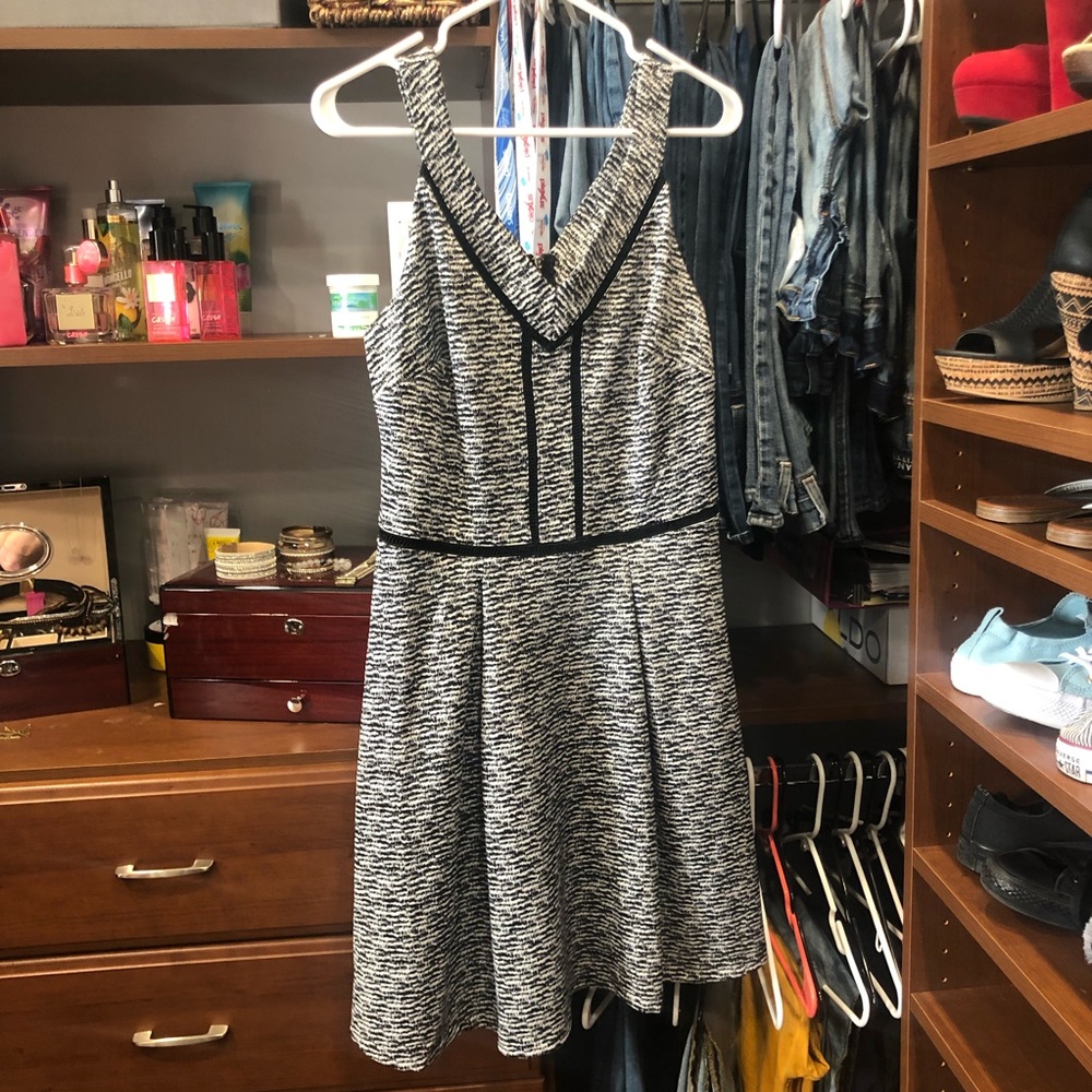 Black and White Striped Dress